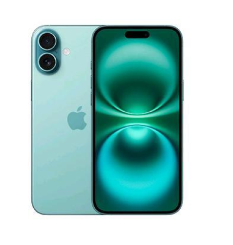 Apple iPhone 16 Plus - 5G smartphone - dual SIM /Memoria Interna 128 GB - display OLED - 6.7" - 2796 x 1290 pixels - 2x fotocamere posteriori 48 MP, 12 MP - front camera 12 MP - teal